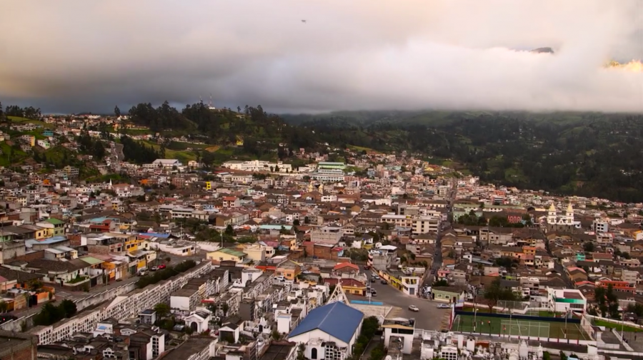 The city of Guaranda, Ecuador, the capital of the mountainous Bolivar Province. The city of Guaranda, Ecuador, the capital of the mountainous Bolivar Province.